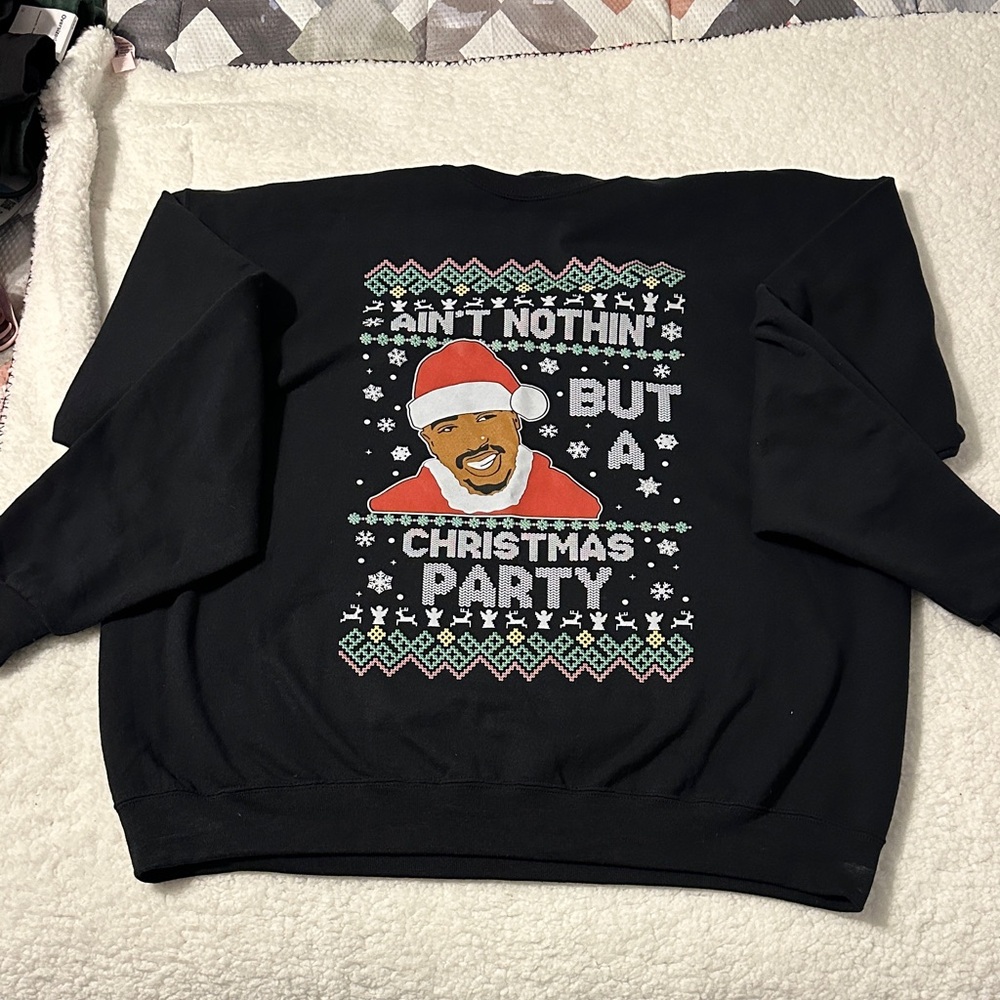 Black Christmas Party Sweater
